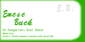 emese buck business card